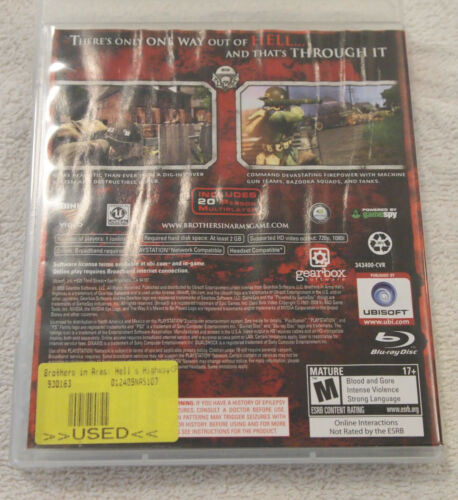 Brothers in Arms Hell's Highway Videospiel Playstation 3 PS3 Ubisoft SANFT GEBRAUCHT - Bild 3 von 3