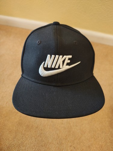 NIKE BLACK One Size Adjustable DRI-FIT Embroidered BASEBALL CAP SNAPBACK