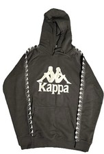 KAPPA  Black & White Esmio 2 Logo Hoodie Mens...