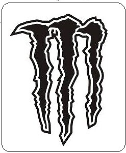 MONSTER ENERGY DRINK LOGO #1 AIRBRUSH, MALVORLAGE, KUNSTSCHABLONE - Bild 2 von 2