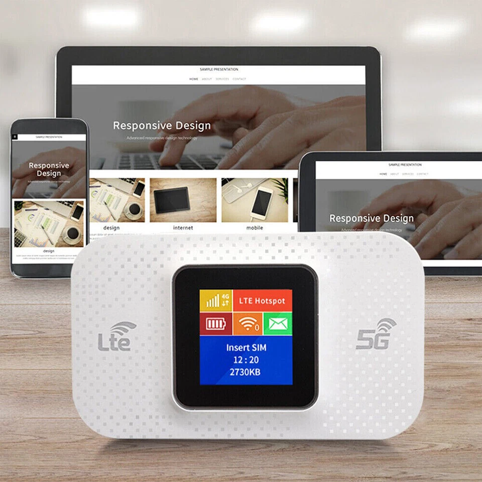 4G Lte WLAN-Router Mobiler WLAN-Router 150 Mbit/s Sim-Kartensteckplatz 3650 mAh - Bild 4 von 4