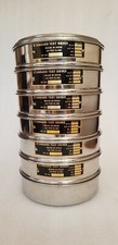 SS Sieves Heavy Gauge Standard Testing Set of 7 With Lid & Pan with free shiping