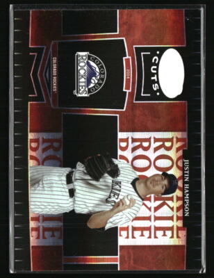 Justin Hampson Leaf Certified Cuts Marble Red #278 Baseball Card /100