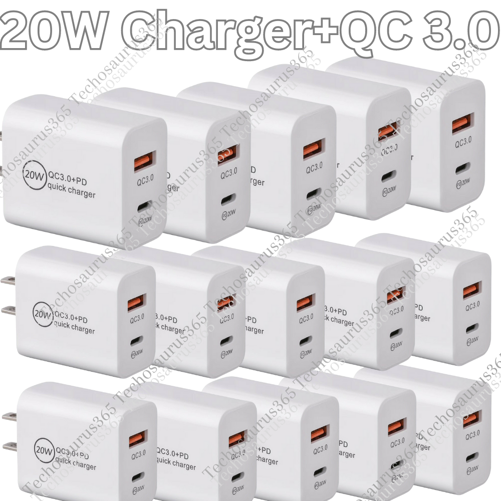 Lot 20W PD QC Fast Charger USB C Power Adapter Block For iPhone 16 15 14 13 12 X