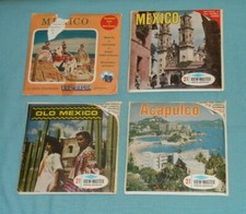 vintage MEXICO VIEW-MASTER REELS packet lot x4 Acapulco, Old Mexico Vacationland