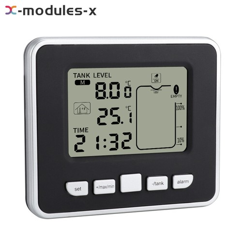 Medidor de nivel de líquido con tanque de agua ultrasónico FT002 + sensor de temperatura pantalla de tiempo - Imagen 10 de 12