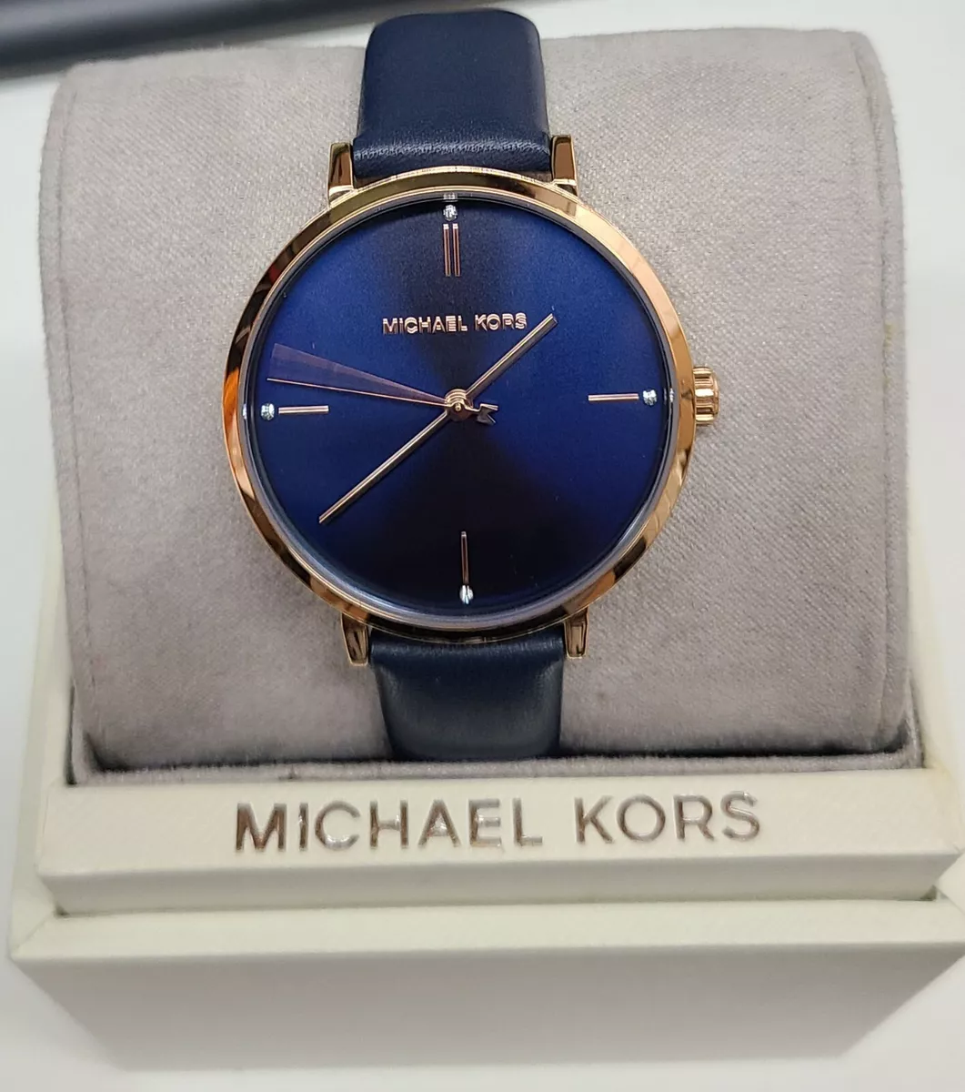 ĐỒNG HỒ NỮ MICHAEL KORS MK7106 JAYNE WHITE DIAL DÂY DA CHÍNH HÃNG