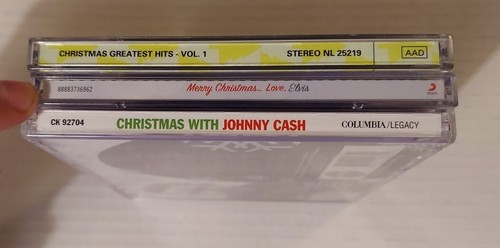 Elvis Presley Christmas CD Johnny Cash Christmas CD Classics 3 CD LOT - Picture 13 of 13