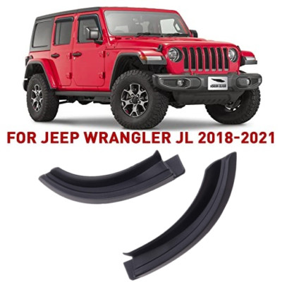 2 For Jeep Wrangler JL JLU Gladiator JT Accessories Water Rain Gutter Extensions