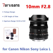 7artisans 10mm F2.8 Full Frame Lens Wide Angle Lens for Canon Nikon Sony Leica L