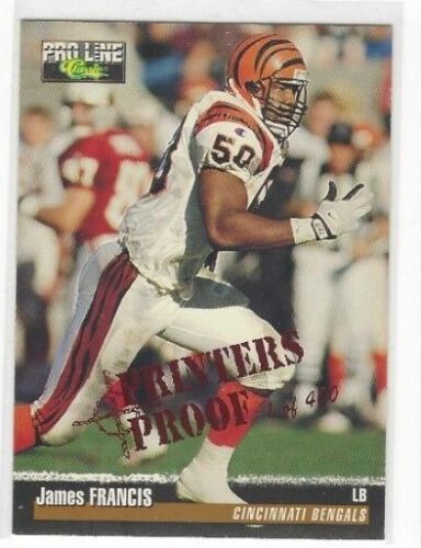 1995 CLASSIC PRO LINE FOOTBALL PRINTERS PROOF INSERT SINGLES /400 - Bild 5 von 12