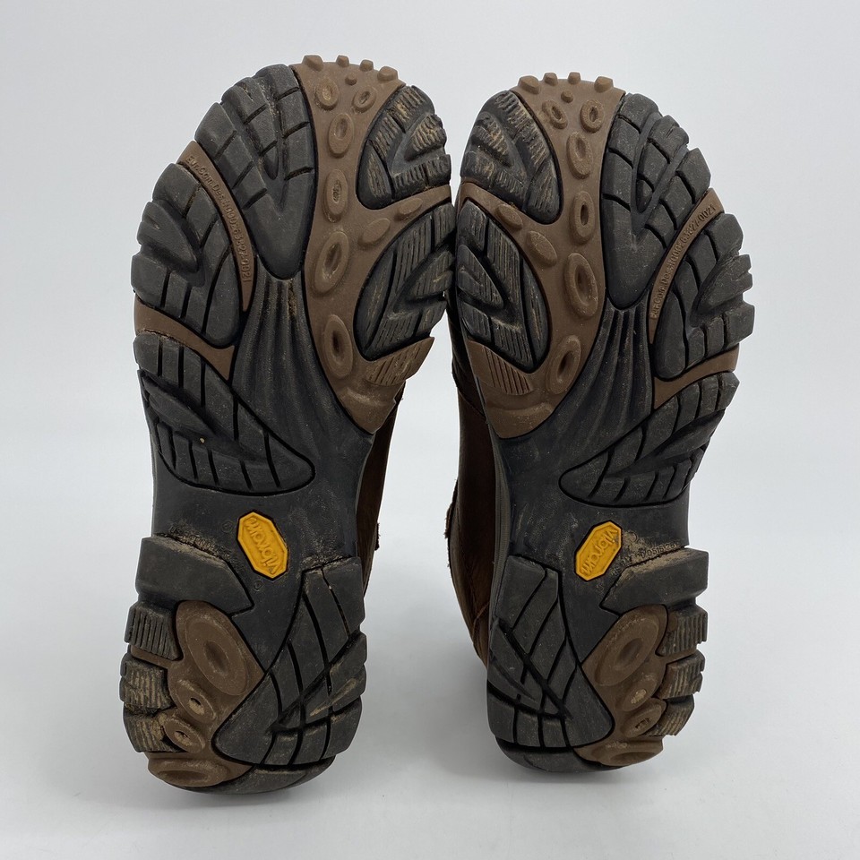 Mens 10.5 Merrell Moab Adventure Dark Earth Mid Hiking Boots Casual