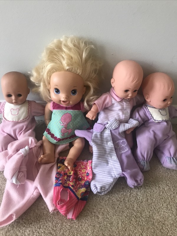 Baby Alive Doll And Other Dolls Plus Outfits Lot Of 4 Toys