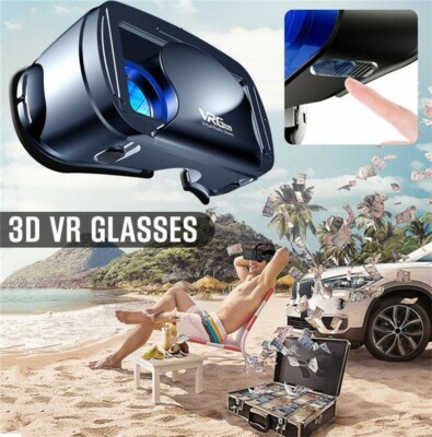VR Brille Virtual Reality Headset 3D 120 Gard für Smartphones Handy Alle Handys