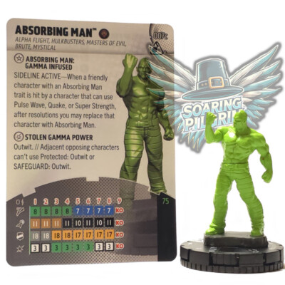 Heroclix ABSORBING MAN (GAMMA INFUSED) 007c  COMMON Smash and Destroy Set