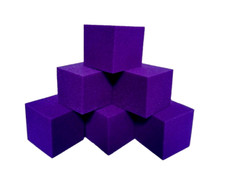 Isellfoam Gymnastics Foam Pit Cubes/Blocks 960 Piece Purple 8" inch