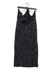 RIXO Slip Midi Dress UK12 in Blue