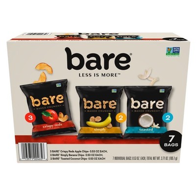 7-Pack Baked 0.53 Oz Bags, 7 Count 0.53 Oz Bare, Crunchy Fruit Chips