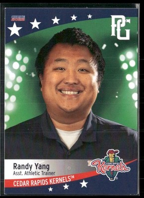 Randy Yang 2022 Cedar Rapids Kernels Team Set Card