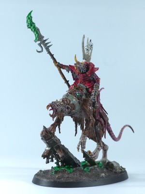 Age of Sigmar Clawlord on Gnaw Beast Painted Skaven Army Miniature Pro Painted