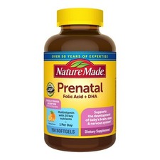 Nature Made Prenatal Folic Acid  DHA, 150 Softgels