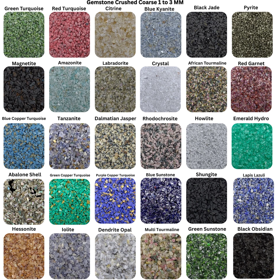 Zerkleinerter Edelstein grobes Pulver 75+ zerkleinert 1-3 mm für... - Bild 2 von 4
