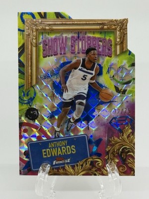 2025 Finest Show Stoppers Die-Cut Anthony Edwards /75 - MN Timberwolves #S-11