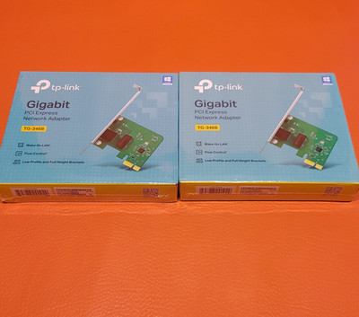 TP Link TG 3468 Gigabit Network Desktop PC Adapter 32 bit PCIe Card Lot of 2