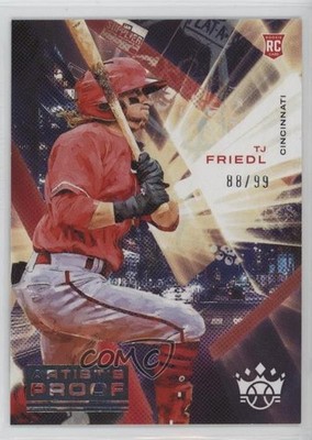2022 Diamond Kings Rookies I Artist Proof Silver 88/99 TJ Friedl Rookie RC 16qs