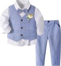 Volunboy Baby Jungen Anzug, Kinder Anzugweste Festliche Hochzeit Kleidung Beklei