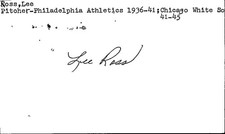 -Buck Ross- (d.1978) Signed/Autograph/Auto Postcard Philadelphia Athletics MLB