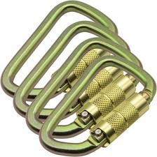 Auto Locking Carabiner 30KN 6500lbs Heavy Duty Large Clip Climbing 4 Pcs