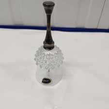 Vintage Kristall Glocke - Royale County versilberter Griff