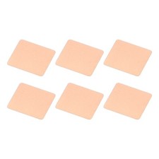 6Pcs Copper Pad Shim 14 x 12.4 x 0.3mm Thermal Pure Copper Heatsink