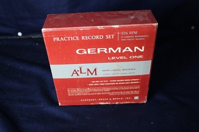 Vintage A-LM German Level One Practice Record Set Harcourt 33  RPM