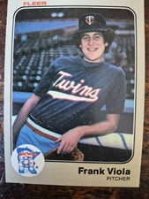 1983 Fleer Frank Viola ROOKIE CARD #625 . rookie card picture