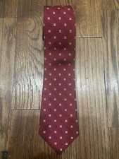 Classic Brooks Brothers Makers Red Floral Tie, Silk, Made In USA