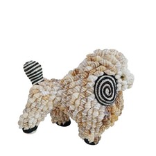 Vintage Conch Snail Shell Art EWE SHEEP LAMB RAM Unique Handmade Art Figurine