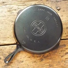 Vintage GRISWOLD Cast Iron SKILLET Frying Pan # 10 LARGE BLOCK LOGO - Ironspoon