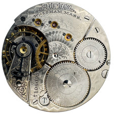 Antique 16s 1899 Waltham 1888 15J Mech Hunter Pocket Watch Movement No. 28 Runs