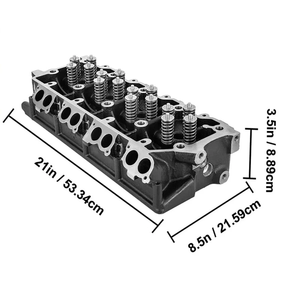 18mm Cylinder Head For 2003-07 Ford F250 F350 F450 F550 6.0L Powerstroke Diesel - Imagem 2 de 4