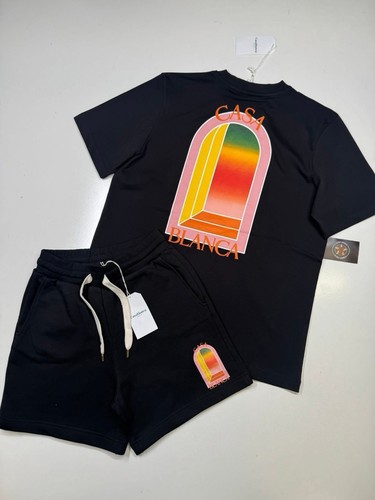 Shorts Casablanca schwarz/pink Farbverlauf Bogen M, kleines Oberteil neu mit Etikett