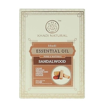 Khadi Natural Sandalwood Essential Oil-15ml Calming Nervous Tension Pure&Natural