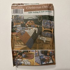 Vintage Simplicity 5323 Christmas Decor Uncut Sewing Pattern: Table Setting,gift