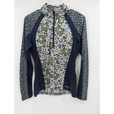 Kerrits Women's Long Sleeve Equestrian 1/4 Zip Pullover - Navy Multi - XS