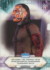 2021 Topps WWE Base Card #77 Jeff Hardy def. Sheamus Wrestling