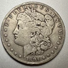 1894-S   MORGAN DOLLAR FINE DETAILS   BETTER DATE  #1467