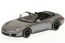 Minichamps 1/43 Porsche 911 GTS Cabriolet 997 II Gray Metallic 2011 Model Car
