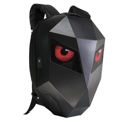 LED Motorcycle Backpack With Programmable Screen Hard Shell Large Capacity SET