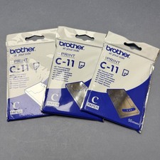 Image of 3 X Brother A7 Thermal Printer Paper White C11 - 50 Sheets BA60626 X 3 packs #S8